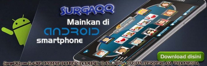 SURGAQQ.com GAME ONLINE POKER DOMINO DAN CAPSA SUSUN TERPERCAYA INDONESIA